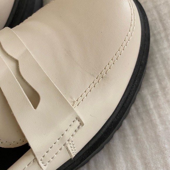 Lulu's White Platform Loafers - Picture 6 of 7